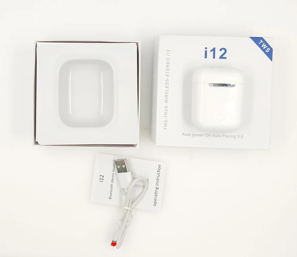 i11 TWS i12 TWS, беспроводная bluetooth-гарнитура Smart Touch, беспроводные наушники, спортивные мини-наушники, подходят для мобильных телефонов