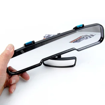

2 In 1 Interior Wide Angle Mirrors Child View Rearview Mirror Universal Rotatable Safety Car Infant Kids Double