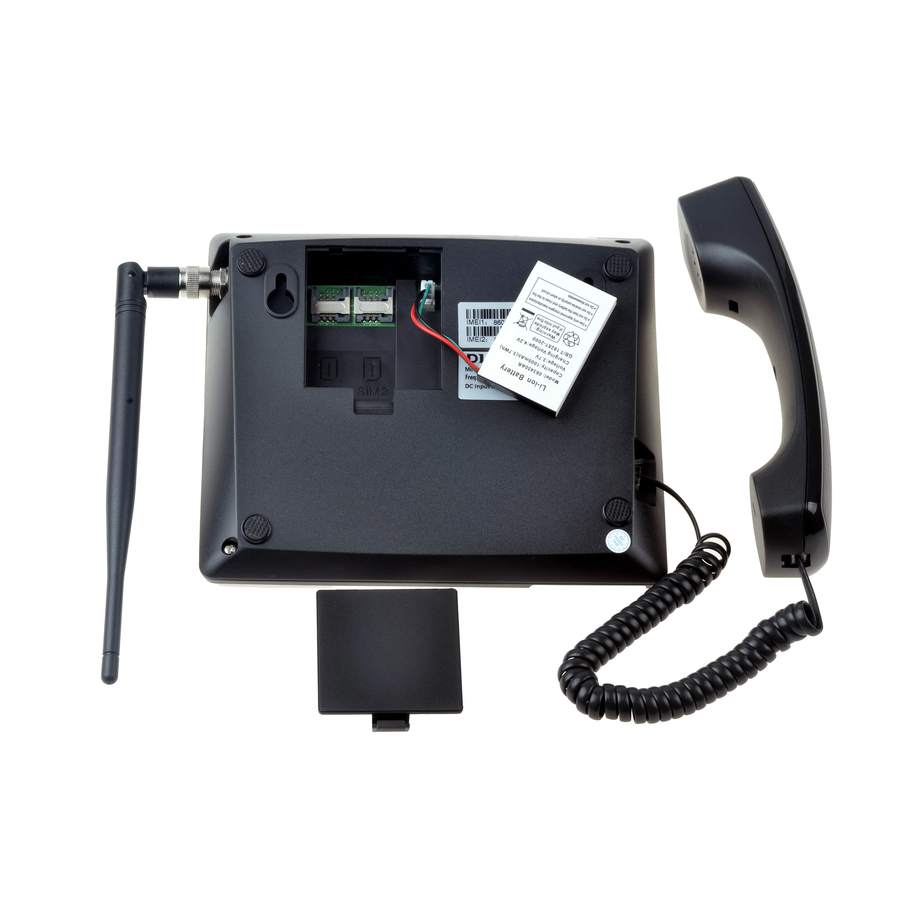 Dual Sim Card Stand-by GSM Fixed Wireless Phone Recording FM Radio MP3 TNC Antenna in Russian English French Arabic Italian wireless phone