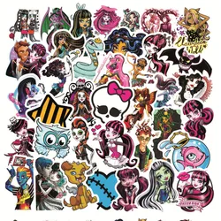 10/30/50pcs Monster High School Animation Skateboard Travel Suitcase Phone Laptop Luggage Stickers Diy Kids Girl Toys