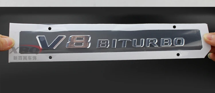 3D Письмо Эмблема для Mercedes Benz AMG V12 V8 BITURBO 4matic+ турбо 4matic стайлинга автомобилей крыло багажник Стикеры хром черный, красный