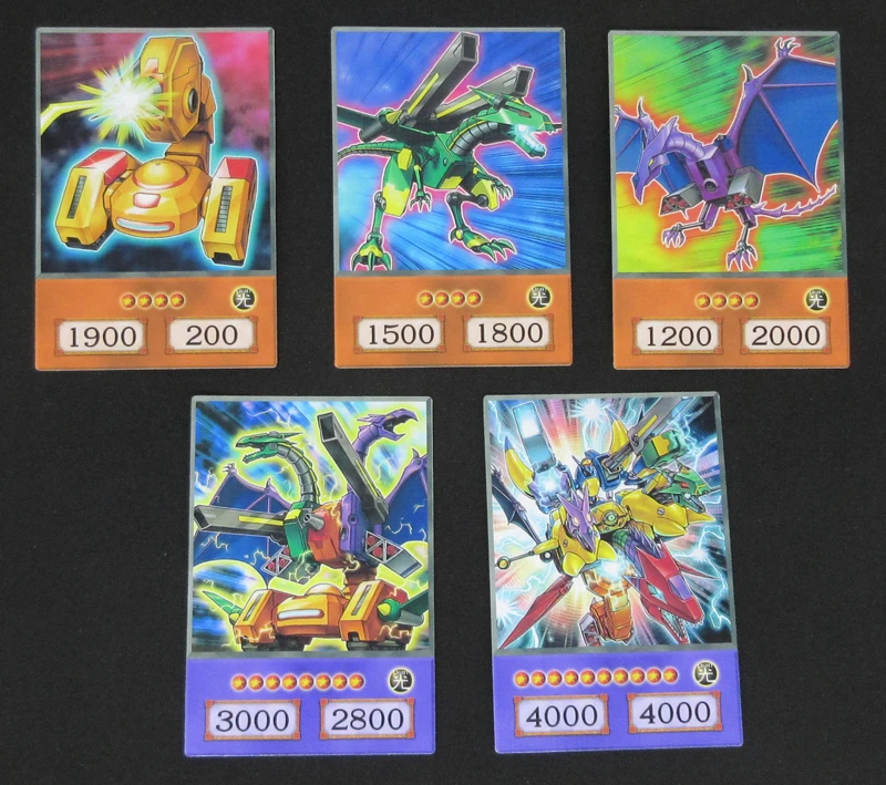  16pcs/set Yu-Gi-Oh Machine Union Anime Style Cards VWXYZ AtoZ Seto Kaiba Fusion Dragon Cannon Yugio