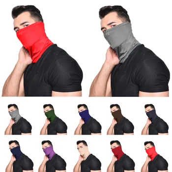 

Outdoor Unisex Windproof Cycling Bike Bicycle Motorcycle Neck Elastic Half Face Mask Hood Warm Headwear Solid Color For Men