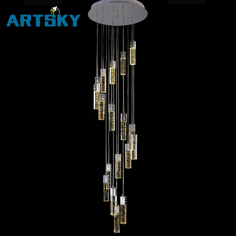 

Modern Minimalist LED Bubble Chandelier Stairs Bedroom Kitchen Lighting