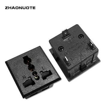 

10pcs AC Power Socket Universal Socket British Standard 13A For Multi-function Cabinet Card Type Wiring Socket Safety Door