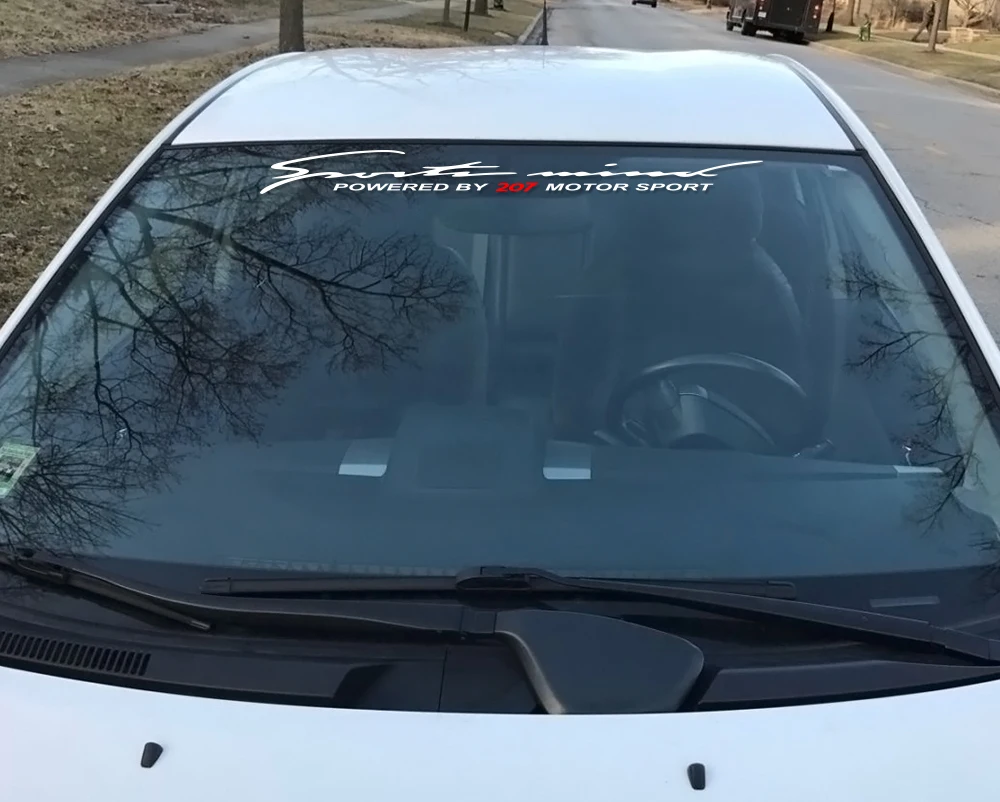 Sport Vinyl Car Stickers And Decals For Peugeot 207 Auto Reflective PVC Front Windscreen Rear Windshield Decor Decal Accessories (2)