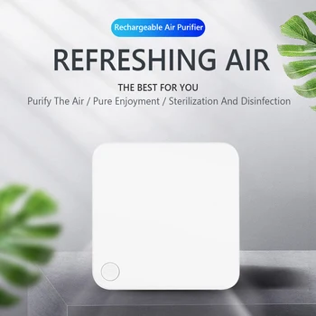 

Mini Ozone Ionic Air Purifier Filter Odor Eliminator Pollen Dust Pest Dander Smoke Air Ionizer Cleaner Car Home Air Fresh