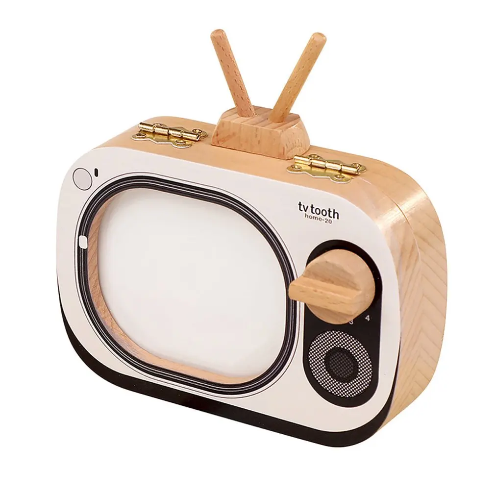 

Children's Deciduous Commemorative Box Girl Replaced Tooth Collection Box Wooden Deciduous Box Boy Tv Save Memorial