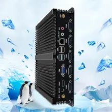 Core I3 4010U Mini Industrial Control Computer 6Com Fanless Mini PC Core i7 i3 i5 Wifi usb PC Chassis Industrial Host HD