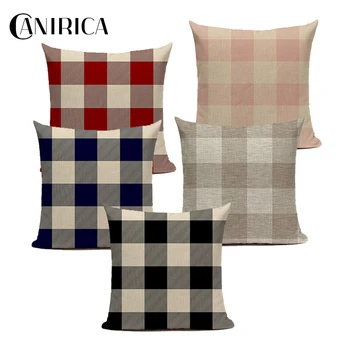 

Buffalo Plaid Cushion Cover Geometric Pillow Cover for Living Room Sofa Nordic Decoration Housse de Coussin Home Decor