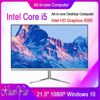 

XUANYAO Computer 21.5 inch Large Screen PC Desktop Computer Intel Core i5 3320M Gaming Ultra-thin Full Screen Notebook Office