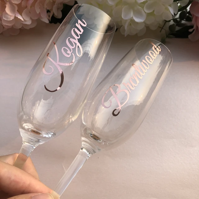 Rose Gold Wine Tumbler, Custom Wine Glasses, Personalize Wine