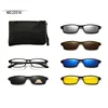 2251 Magnet Clip Square Small Frame Myopia Glasses 0 -0.5 -0.75 -1.0 -1.5 -2.0 -3.0 -4.0 -5.0 To -6.0 5