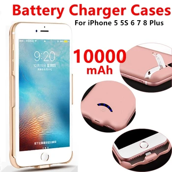 10000 2200mah の電池ケース 6 s 6 s 7 8 電源銀行充電ケース iphone 6 6 s 7 8 プラス x 11pro バッテリー充電器ケースカバー
