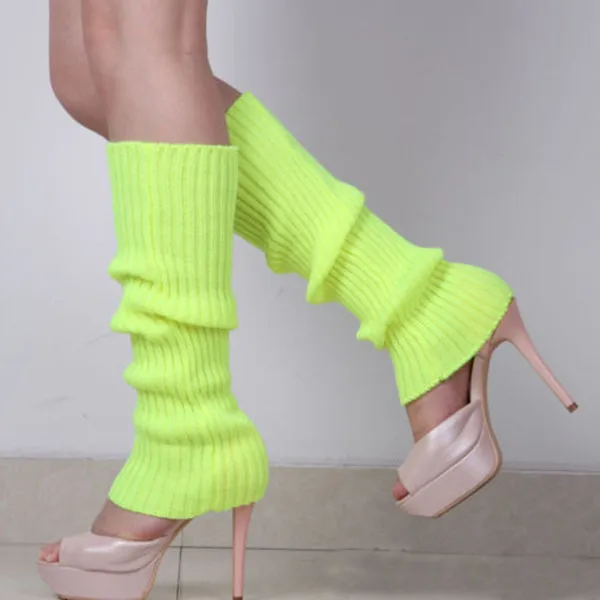 Новинка, корейские модные носки, наколенники, женские, женские, теплые, шерстяные, вязанные крючком, зимний утеплитель для ног, носки, розовый, зеленый цвет - Цвет: as picture