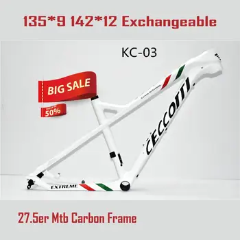 

2019 50% off KLS Newest carbon mtb Frame 650B 27.5er 15.5 17 bb92 Tapered Mountain Bike Frame 2 Year