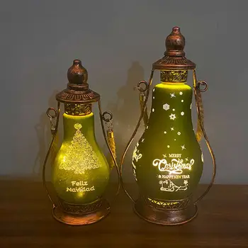 

1Pc Christmas Lamp Decor Oil-burning Light Decorative Led Lamp (Random Color)