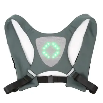 

Safety Warning Vest Wireless Remote Control Led Light-emitting Vest Illuminated Bag Cycling Vest Riding Vest