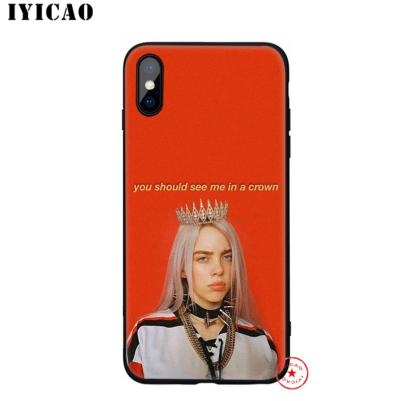 IYICAO Billie Eilish мягкий чехол для телефона iPhone 11 Pro XR X XS Max 6 6S 7 8 Plus 5 5S SE силиконовый TPU 7 Plus - Color: 10