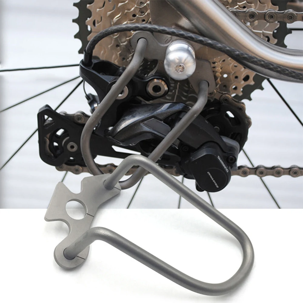자전거 Rear Derailleur Guard Rack Protector 사이클링 알루미늄 합금 Rear Derailleur