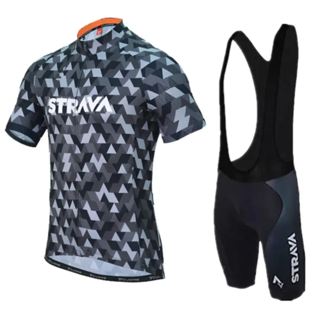 Verano Ciclismo equipo blanco rojo ciclismo Джерси Pad babero pantalones cortos ciclismo conjunto hombres ropa de Ciclismo - Цвет: 10