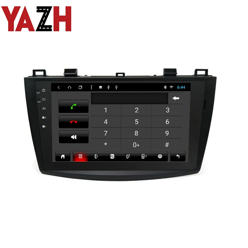 Система мультимедийная Автомобильная YAZH 1 Din Android 9 0 для MAZDA 3 2009 2010 2011 2012 GPS