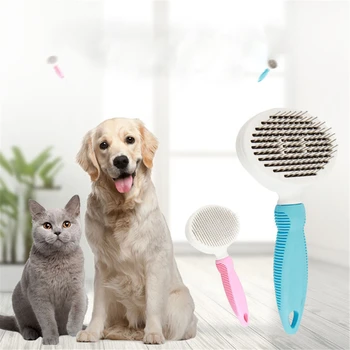 

Dog Hair Removal Comb Pet Hairs Trimmer Grooming Tool Cat Puppy Flea Combs Pets Quick Clean Fur Shedding Brush