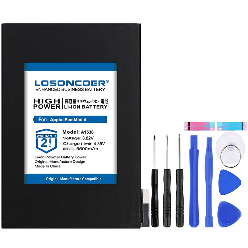 LOSONCOER 5500 мАч литий-ионный Резервный аккумулятор для Apple iPad mini 4 Mini4 A1538 A1546 A1550 сменный аккумулятор+ Бесплатные инструменты