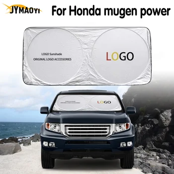 

Car windshield sun shade logo for mugen power auto sunlight cover protector cooling parasol coche emblem for Honda Element S2000