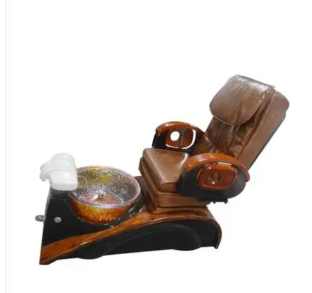 Electric foot massage chair retro sofa chair reclining foot bath spa stool Manicure and eyelash salon manicure bed massage