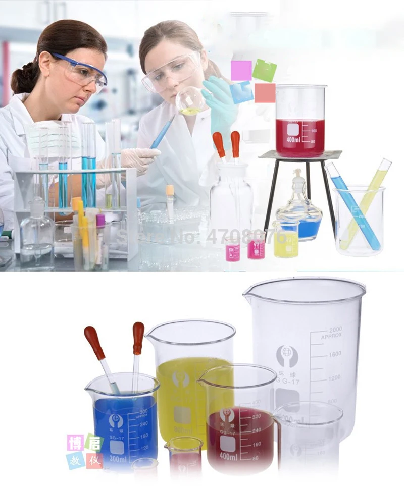 medição química Laboratório de vidros