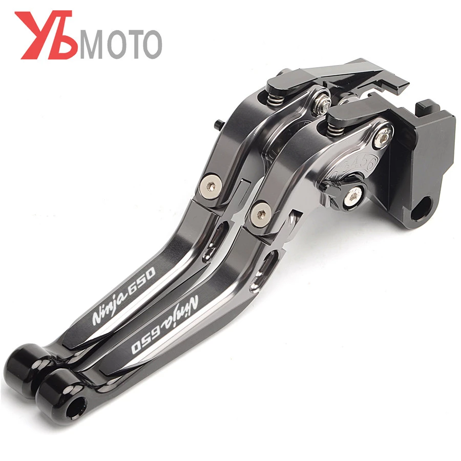 Titanium Black Мотоцикл с ЧПУ Рычаги Тормозная система сцепления для KAWASAKI NINJA 650 650R ninja650 аксессуары - Цвет: Titanium Black