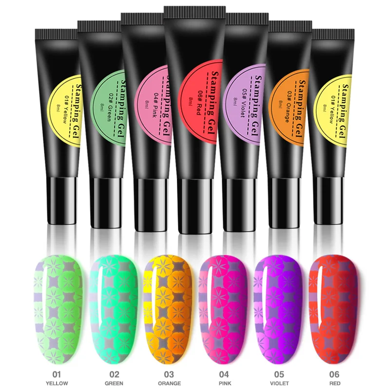 

8ML Fluorescent Nail color Gel Polish Neon Esmalte Luminous Polygel Nails Art Lakiery Hybrydowe Gel Vernis uv for manicure Tips