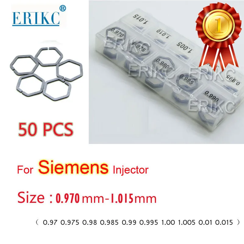 50 шт. прокладки ERIKC Piezo B61 для Siemens размеры 0 970-1 015 сопло клапан регулируемая шайба B60