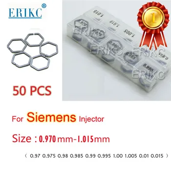 

50PCS ERIKC Piezo B61 Shims for Siemens injector Gaskets Size 0.970-1.015 Nozzle Valve Adjust Washer B60 Accuracy 0.005mm Total