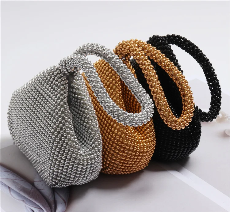 Ручной жемчужные сумочки Lady beaded сумка Для женщин вечерние Винтаж сумочка маленькая сумка с клапаном мини сумка через плечо
