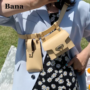 

Design Cool Small PU Leather Fanny Packs for Women 2020 Travel Belt Bag Waist Packs Female Phone Purses Lady Chest Bags Wallet