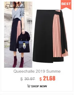 Queechalle, весенне-летняя длинная юбка, S-XXXL, большие размеры, женские юбки, одноцветные, синего цвета, юбки джинсовые с разрезом, завышенная талия, хлопковая юбка