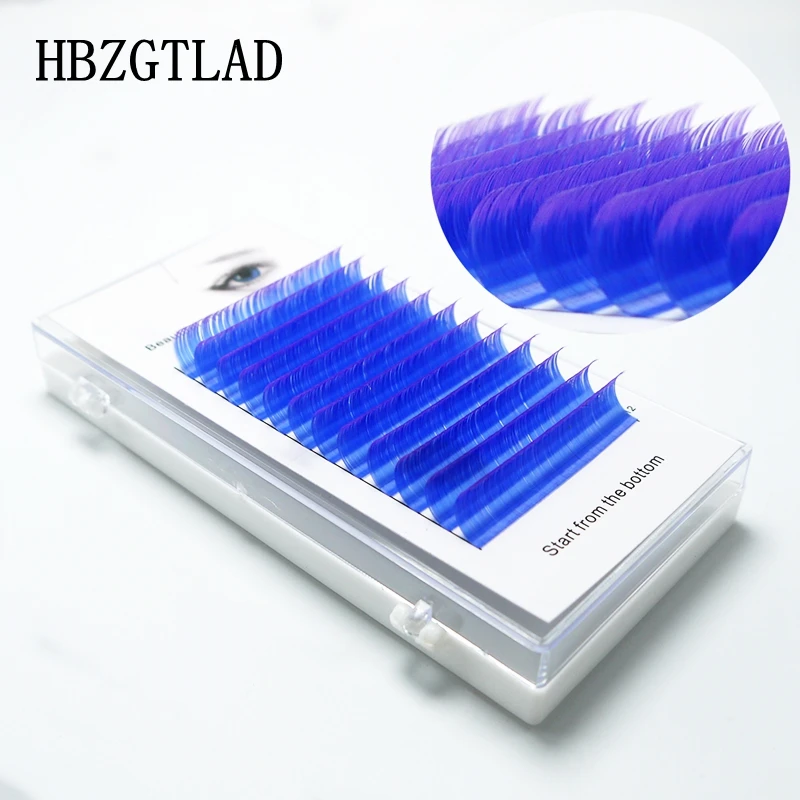 03 HBZGTLAD Абсолютно Новые Накладные ресницы C/D, 0,05 мм, 8-15 мм, черные+ белые ресницы, индивидуальные цветные ресницы, искусственные ресницы для наращивания - Цвет: 03