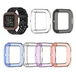 TPU watch Cases Cover For Versa 2 Transparent Solid Color Shockproof TPU Watch Protective Case Smart watch Accessories (6 Color) TPU watch Cases Cover For Versa 2 Transparent Solid Color Shockproof TPU Watch Protective Case Smart watch Accessories (6 Color)