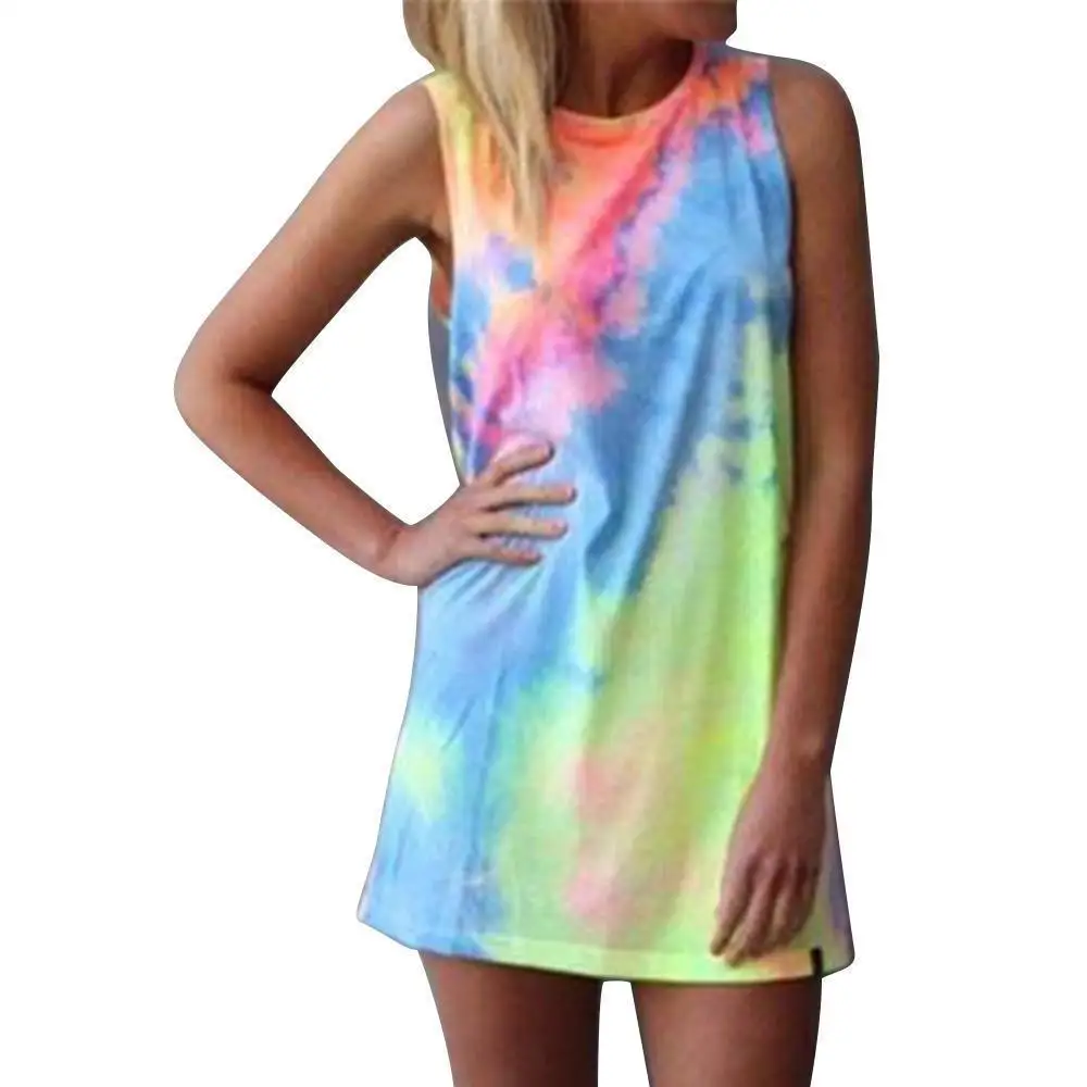 tie dye beach dress