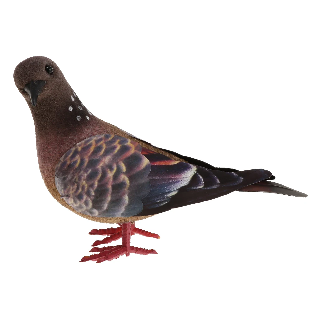 Pigeon Artificial Doves Simulation Ornaments Decorative Feathered Birds Gift