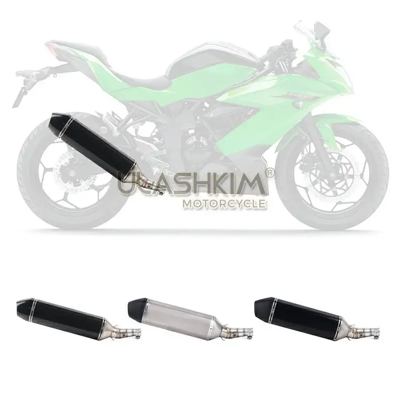 Мотоцикл глушитель полная система средняя труба без шнуровки для Kawasaki Z250 2008 2015