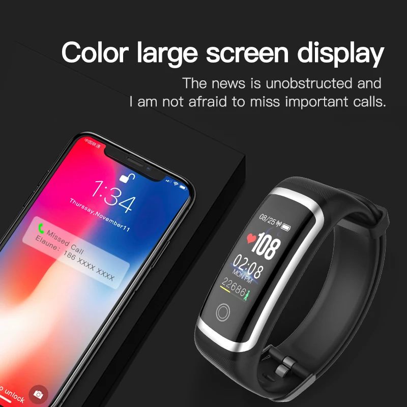 Спортивные фитнес часы Wearpai M4 Смарт с монитором сердечного ритма браслет