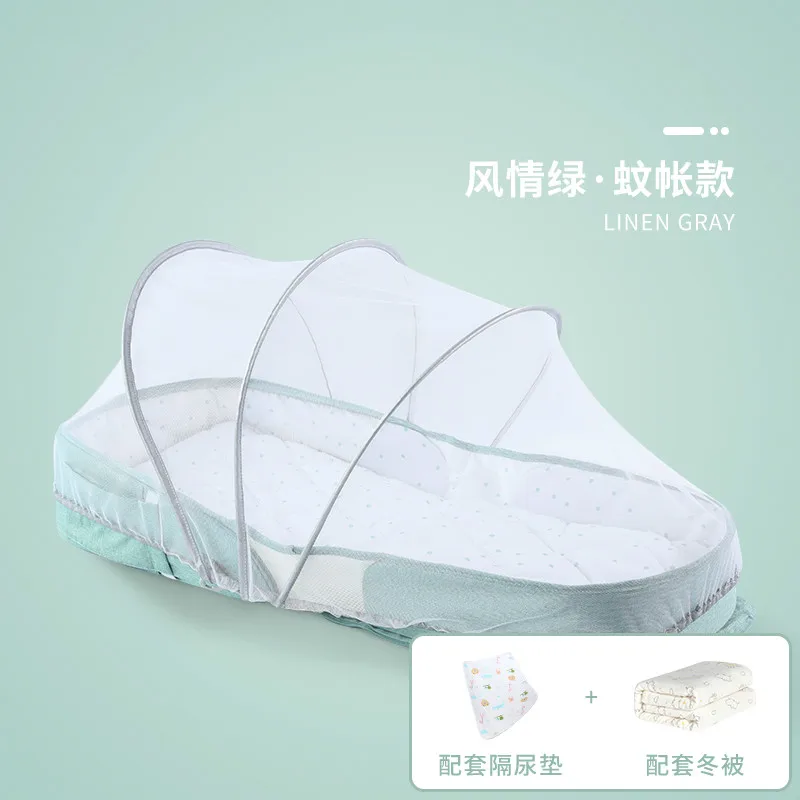 

Baby Crib Foldable Mobile Newborn Gadgets Bed