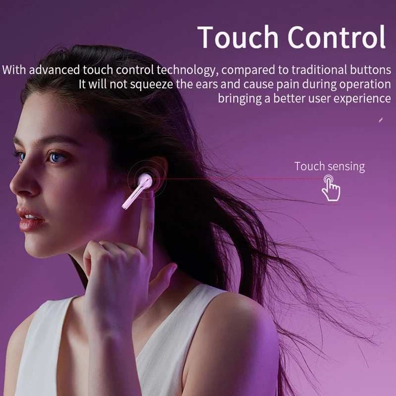 Oppselve TWS Bluetooth Earphones Music Earbuds Business Headset Touch Control Wireless Earpieces For Xiaomi Huawei iPhone