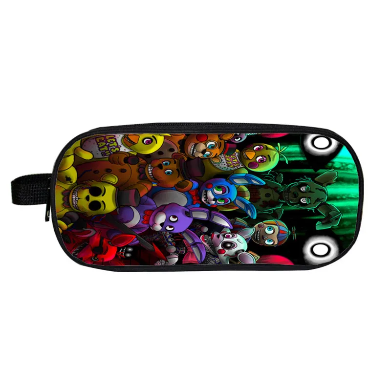 Estuche papelería Five Nights at Freddy Cosmetic Cases estuche de almacenamiento Five Nights at Freddys bolsas portalápices|Bolsas estuches de cosméticos| - AliExpress