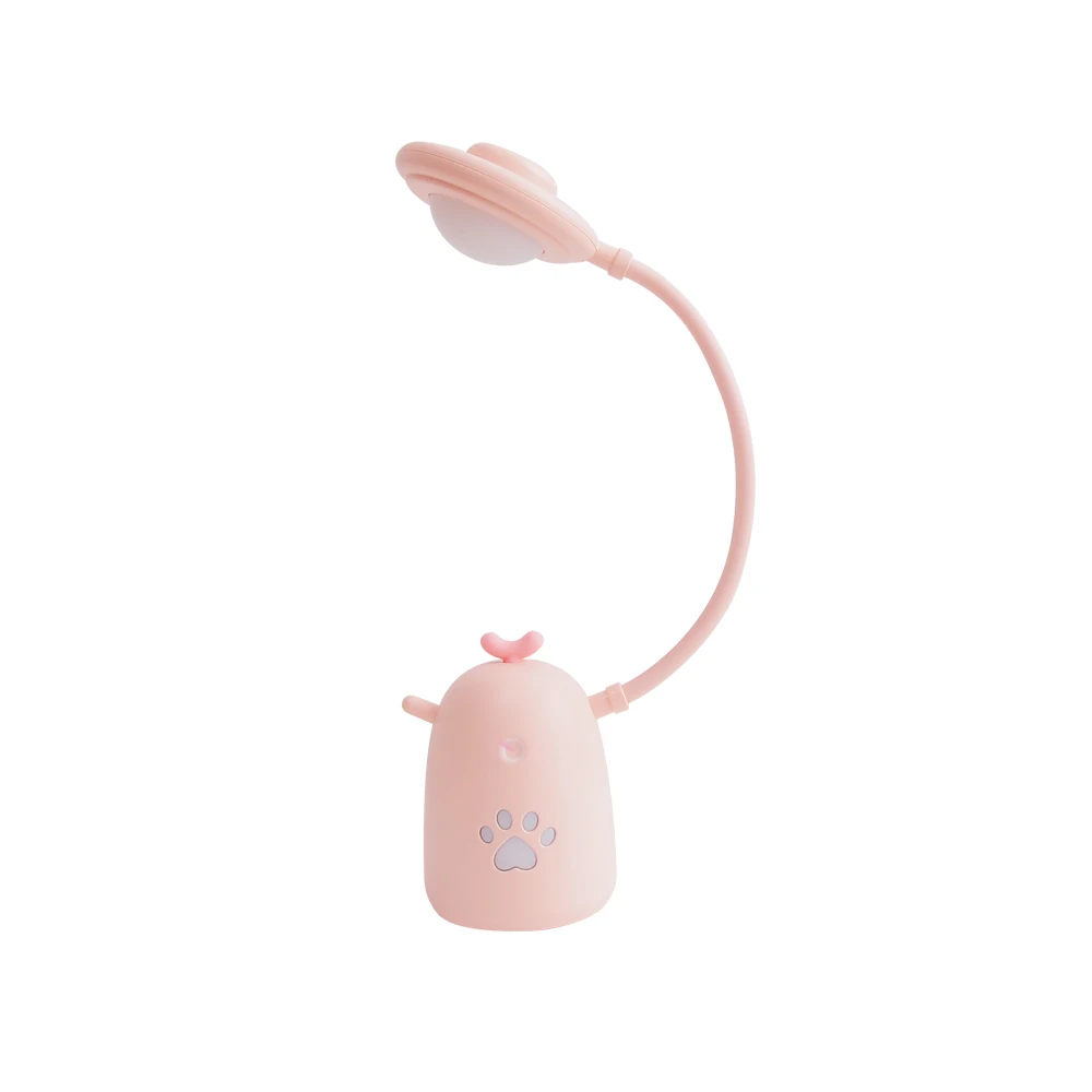 Флеш-накопитель USB, сенсорный затемнения Gugu курица светодиодный настольная лампа малыш Спальня дома Современные внутренние исследование прикроватные украшения креативный подарок Ночной светильник - Испускаемый цвет: Pink
