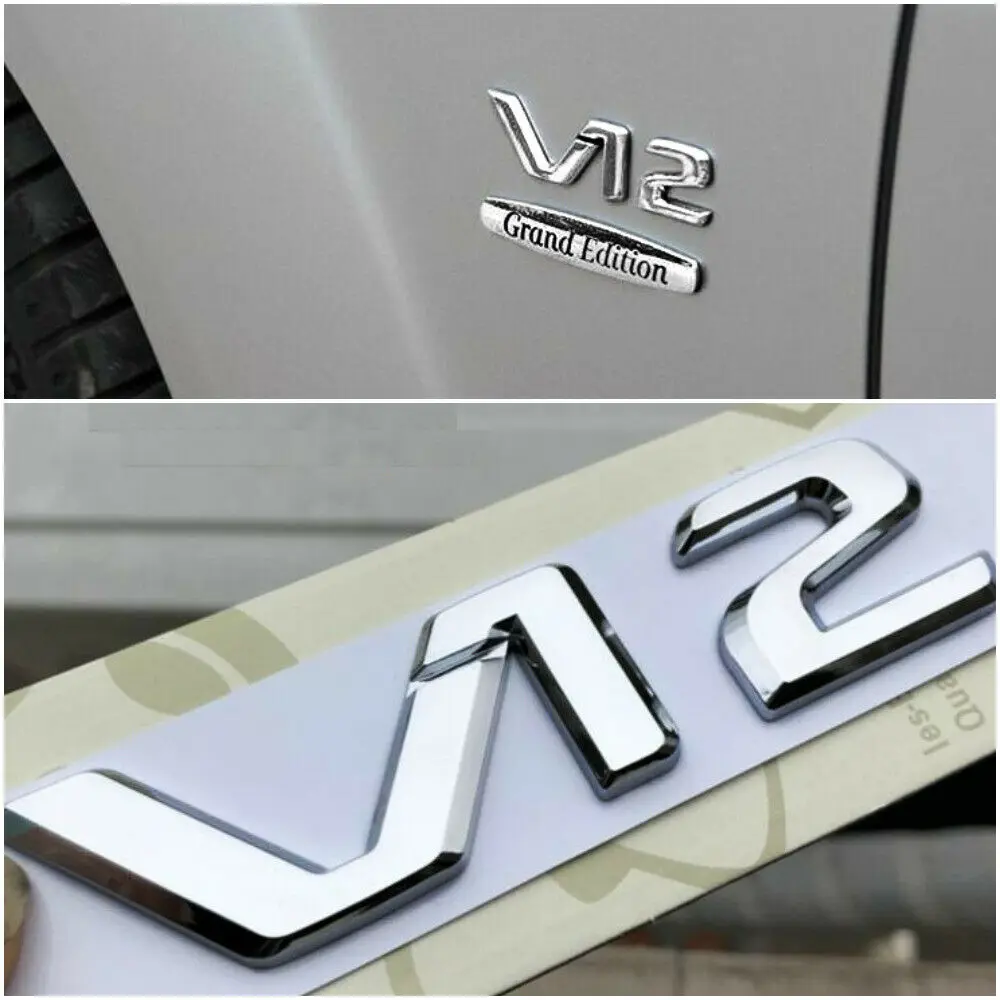 Подходит для Maybach стиль хром V12 ABS значок на крыло логотип W222 221 S класс