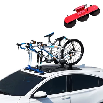

Bicycle Rack Roof-Top Suction Bike Car Rack Carrier Quick Installation Sucker Roof Rack For Mountain Road Bike Green Color